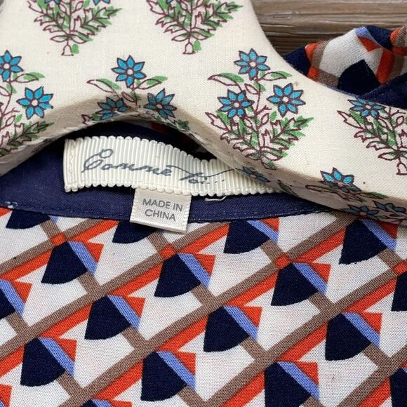 Nordstrom’s Comme Toi button down shirt navy large - Picture 10 of 13